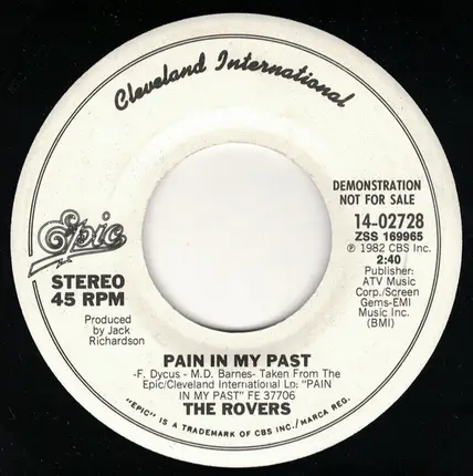 The Rovers - Pain In My Past