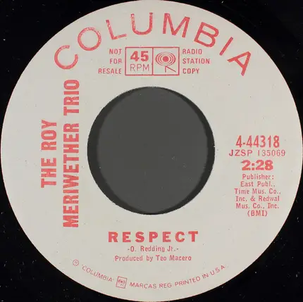 The Roy Meriwether Trio - Respect