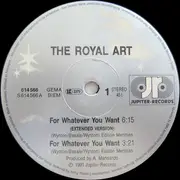 12inch Vinyl Single - The Royal Art - For Whatever You Want