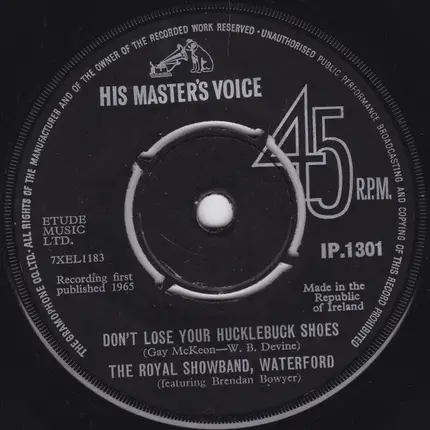 The Royal Showband Waterford Featuring Brendan Bowyer - Don't Lose Your Hucklebuck Shoes