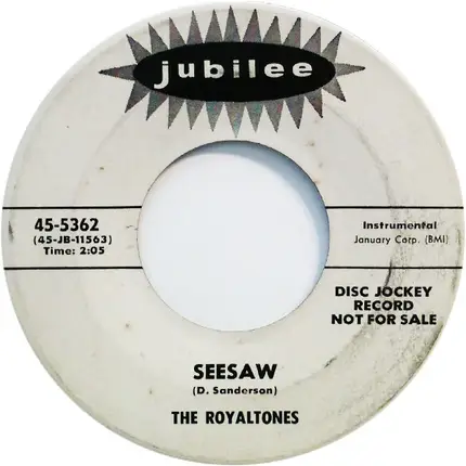 The Royaltones - Seesaw