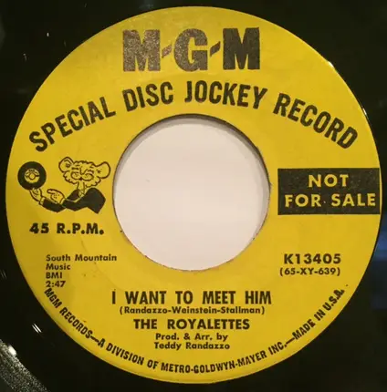 The Royalettes - I Want To Meet Him / Never Again