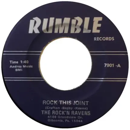 The Rock'N Ravens - Rock This Joint / Boppin The Blues