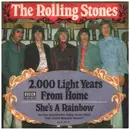 7inch Vinyl Single - The Rolling Stones - 2,000 Light Years From Home / She's A Rainbow - picture sleeve