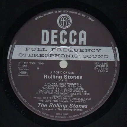 The Rolling Stones - L'e D'or Des Rolling Stones - Vol 13 - Honky Tonk Women