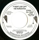 7inch Vinyl Single - The Romantics - A Night Like This