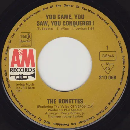 The Ronettes - You Came, You Saw, You Conquered
