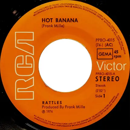 The Rattles - Hot Banana / Countryman's Blues
