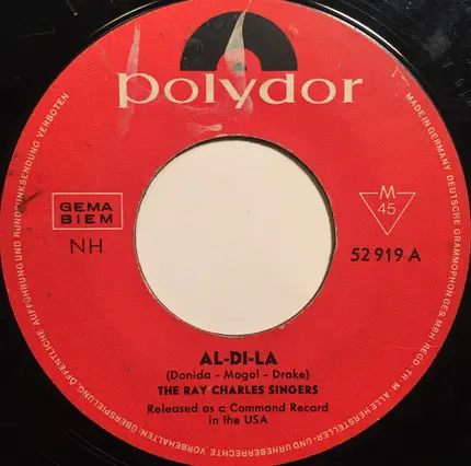 The Ray Charles Singers - Al-Di-La / Till The End Of Time