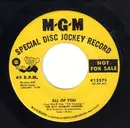 7inch Vinyl Single - The Ray Charles Singers - All Of You - Promo