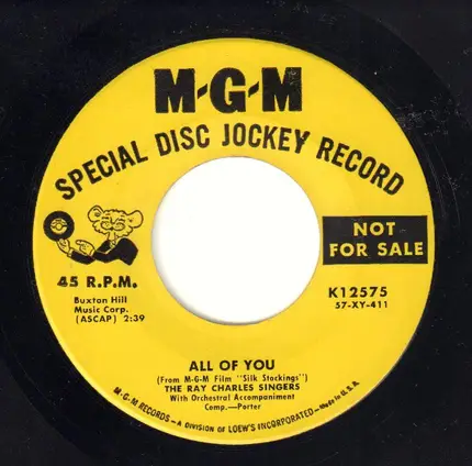 The Ray Charles Singers - All Of You