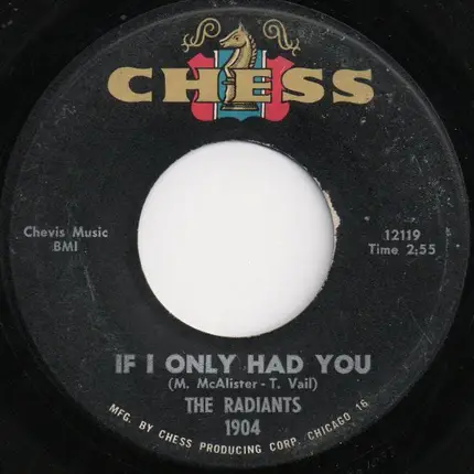 The Radiants - Voice Your Choice / If I Only Had You