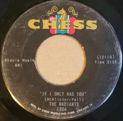 The Radiants - Voice Your Choice / If I Only Had You