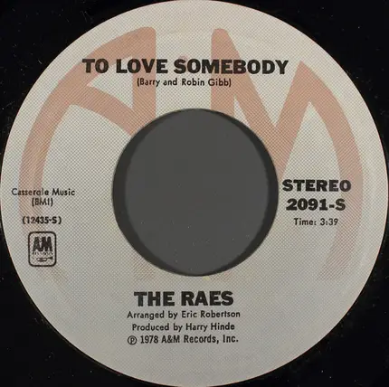 The Raes - A Little Lovin' (Keeps The Doctor Away) / To Love Somebody