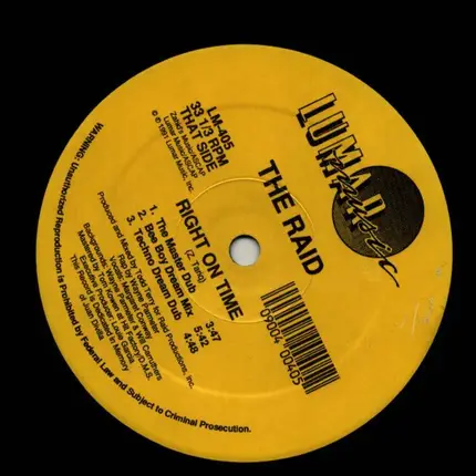 The Raid - The Rhythm / Right On Time