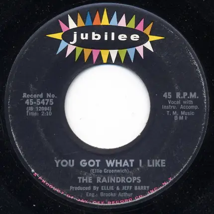 The Raindrops - Let's Go Together / You Got What I Like