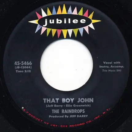 The Raindrops - That Boy John / Hanky Panky