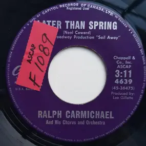 Ralph Carmichael Orchestra - It's A Beautiful Evening / Later Than Spring