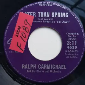 Ralph Carmichael Orchestra - It's A Beautiful Evening / Later Than Spring