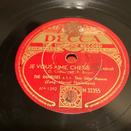 The Ramblers - Near You / Je Vous Aime, Cherie
