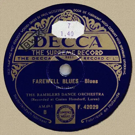 The Ramblers - White Heat / Farewell Blues