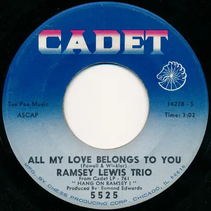The Ramsey Lewis Trio - A Hard Day's Night / All My Love Belongs To You