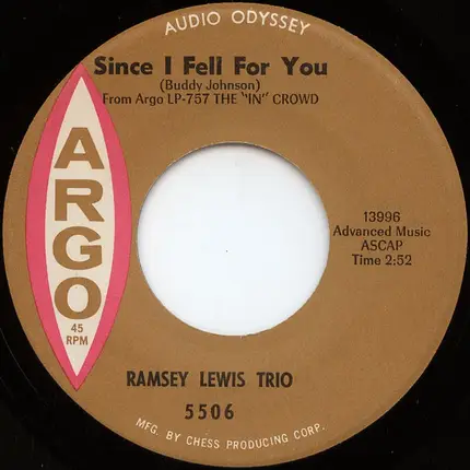 The Ramsey Lewis Trio - The In Crowd