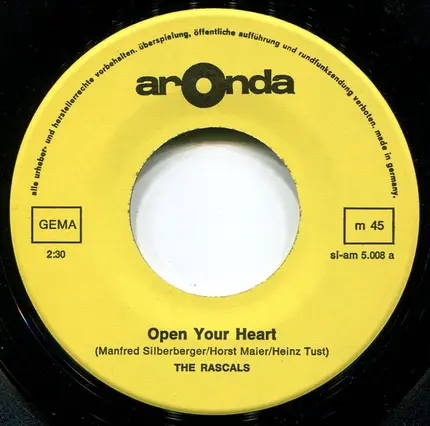 The Rascals - Open Your Heart / St. James Infirmary