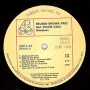 LP - The Reuben Brown Trio Featuring Richie Cole - Starburst - Obi, Insert