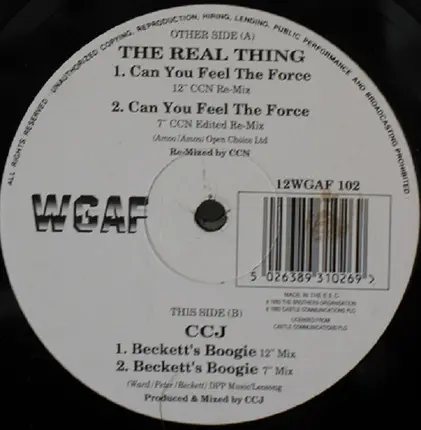 The Real Thing / CCJ - Can You Feel The Force / Beckett's Boogie