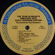 LP - The Realistics - The Year In Music's Greatest Hits - Easy Listening Edition