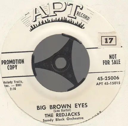 The Redjacks - Big Brown Eyes / To Make You Mine