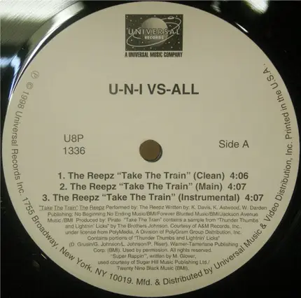 The Reepz - U-N-I VS-ALL