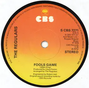 The Regulars - Fools Game