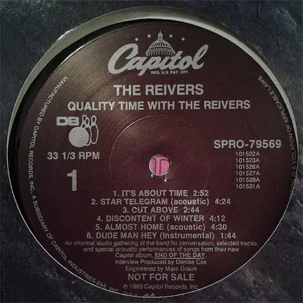 The Reivers - Quality Time with the Reivers