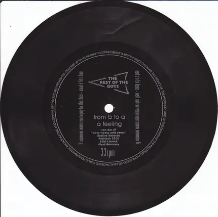 The Rest Of The Boys - from b to a / a feeling