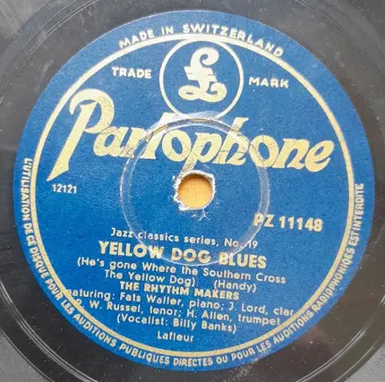 The Rhythmakers - Yellow Dog Blues / Yes Suh! (Si Señor)