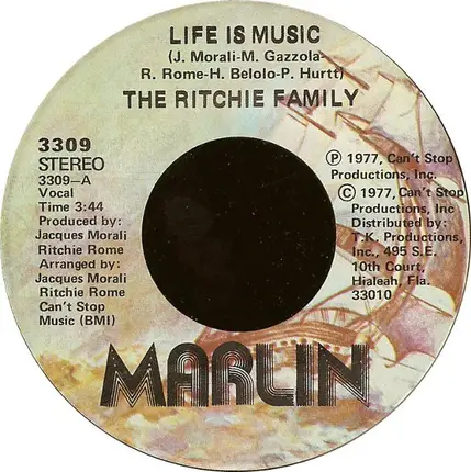 The Ritchie Family - Life Is Music
