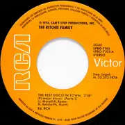 7inch Vinyl Single - The Ritchie Family - The Best Disco In Town (El Mejor Disco)