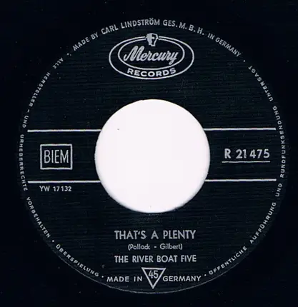 The River Boat Five - That's A Plenty / River Kwai Dixie
