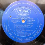 LP - The Riviera Orchestra - Plays Hits From Broadway & Hollywood
