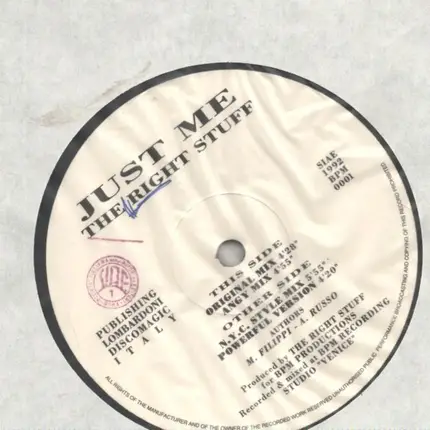The Right Stuff - Just Me