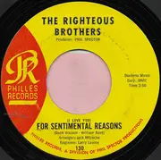7inch Vinyl Single - The Righteous Brothers - Ebb Tide / (I Love You) For Sentimental Reasons