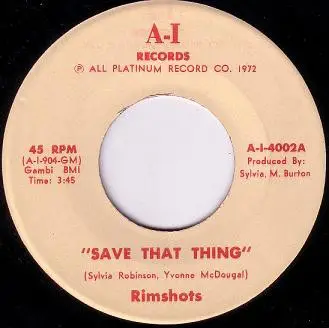 The Rimshots - Save That Thing / Concerto In F