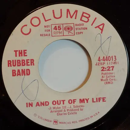 The Rubber Band - In And Out Of My Life