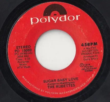 The Rubettes - Sugar Baby Love / You Could Have Told Me