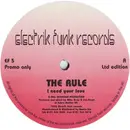 12inch Vinyl Single - The Rule - I Need Your Love / Wired Up