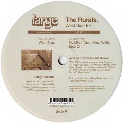 The Rurals - West Side EP