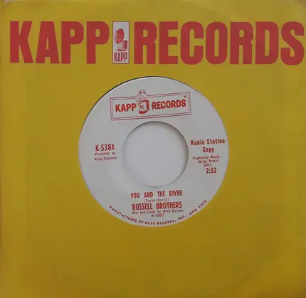 The Russell Brothers - You And The River / There's Nothing You Can Do About That