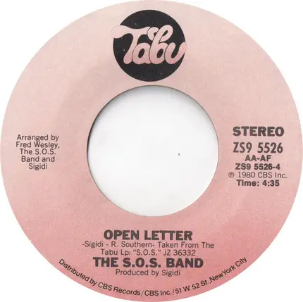 The S.O.S. Band - S.O.S. (Dit Dit Dit Dash Dash Dash Dit Dit Dit)